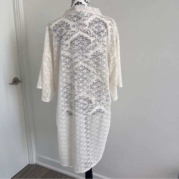 SOLD - White Swimsuit Cover Up by Skinny Dip - Picture 3 of 10